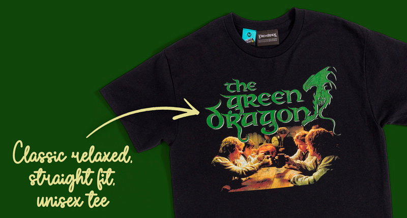 The Lord Of The Rings The Green Dragon Black T-Shirt