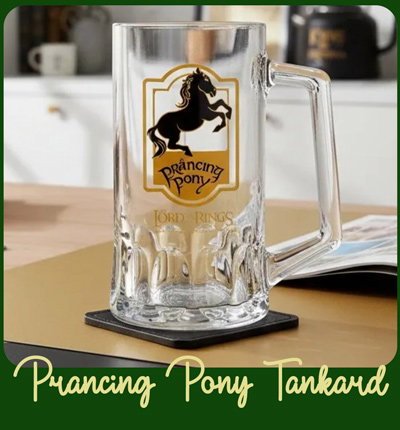 The Lord Of The Rings Prancing Pony Glass Tankard