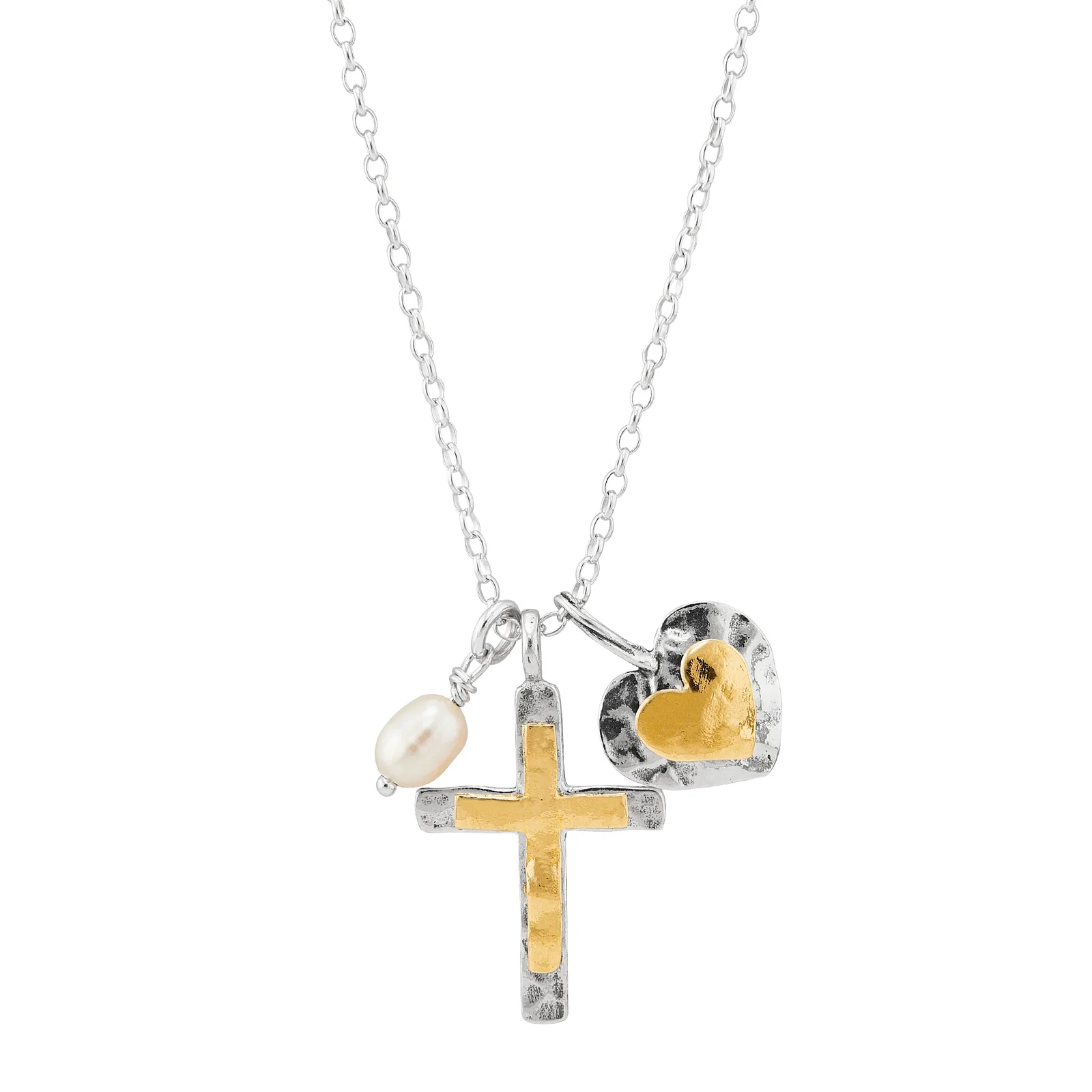 Powerful Duo Necklace, Two-Tone