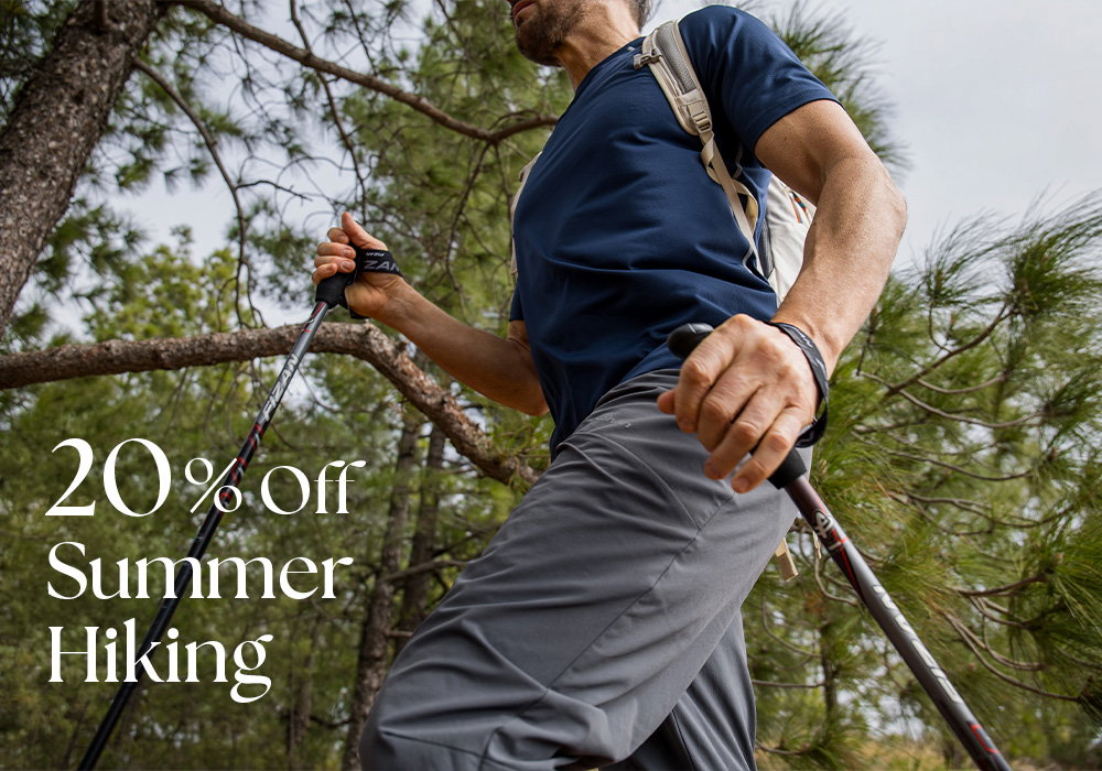 20% off summer hiking offer