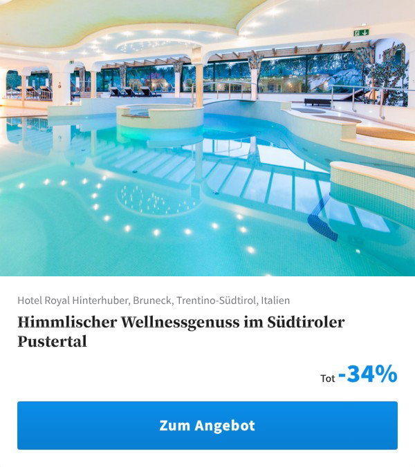 Himmlischer Wellnessgenuss im Südtiroler Pustertal