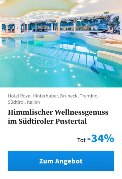 Himmlischer Wellnessgenuss im Südtiroler Pustertal