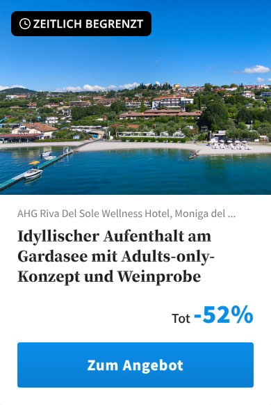 Idyllischer Aufenthalt am Gardasee mit Adults-only-Konzept und Weinprobe