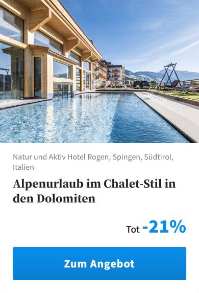 Alpenurlaub im Chalet-Stil in den Dolomiten