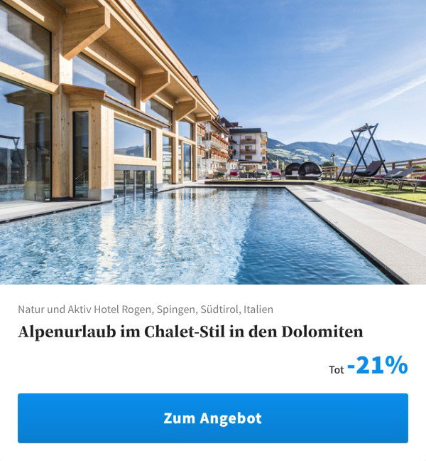 Alpenurlaub im Chalet-Stil in den Dolomiten