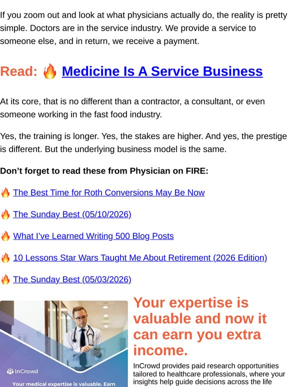 🔥 Medicine Is a Service Business. We Forgot That