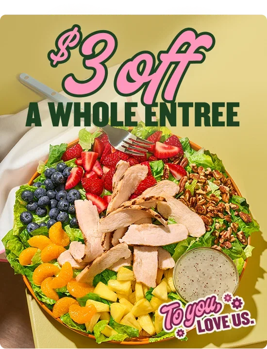 $3 Off a Whole Entree