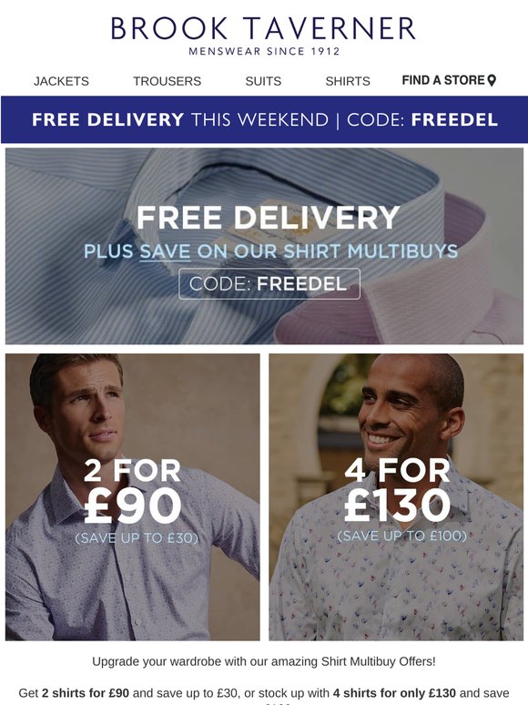 Premium Shirts. Better Prices. Free Delivery.