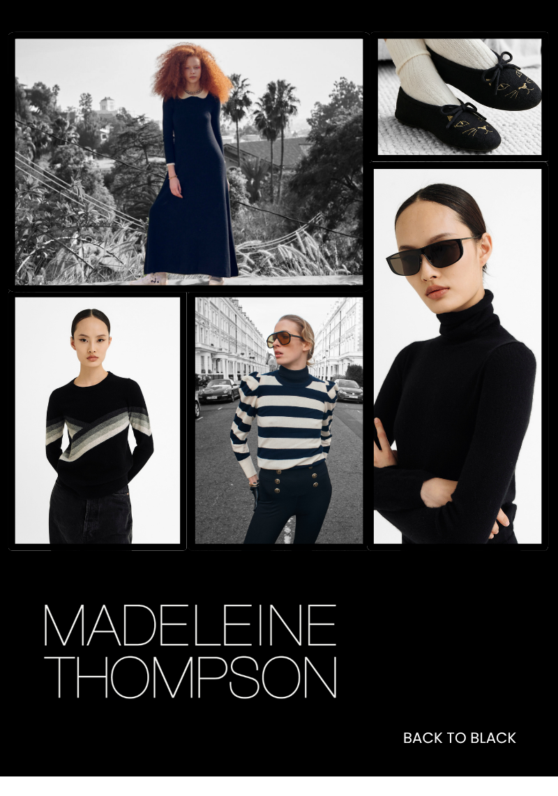 an image of a woman in a sweater and sunglasses sitting on a box