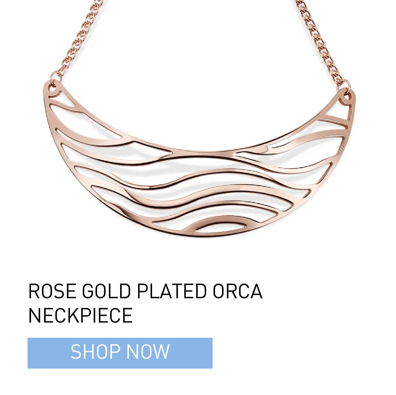 Rose Gold Plated Orca Neckpiece