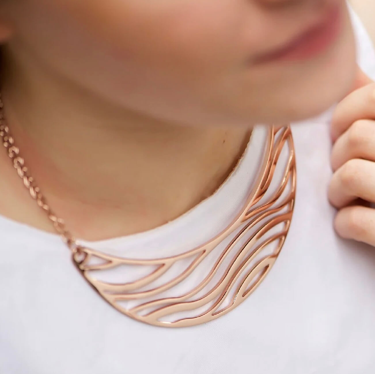 Rose Gold Plated Orca Neckpiece
