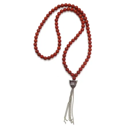 MYSTERY SHIELD NECKLACE RED