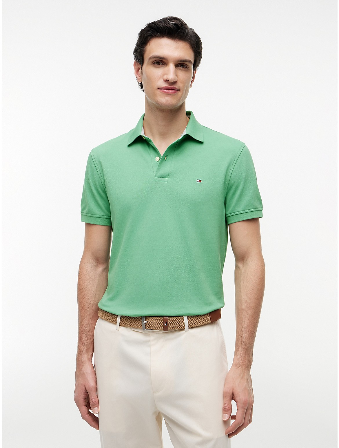 Image of Regular Fit Stretch Tommy Polo