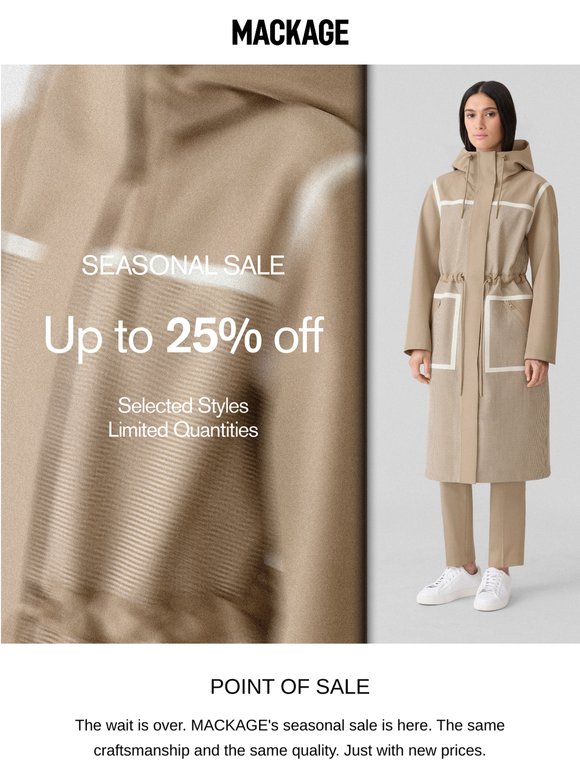 Now on Sale: Signature Styles of the Season