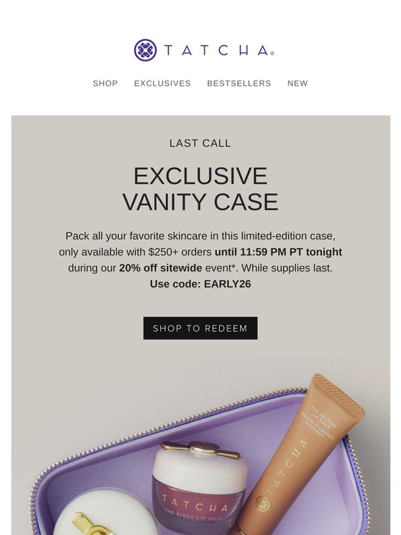 Last Call: Our exclusive vanity case is almost gone