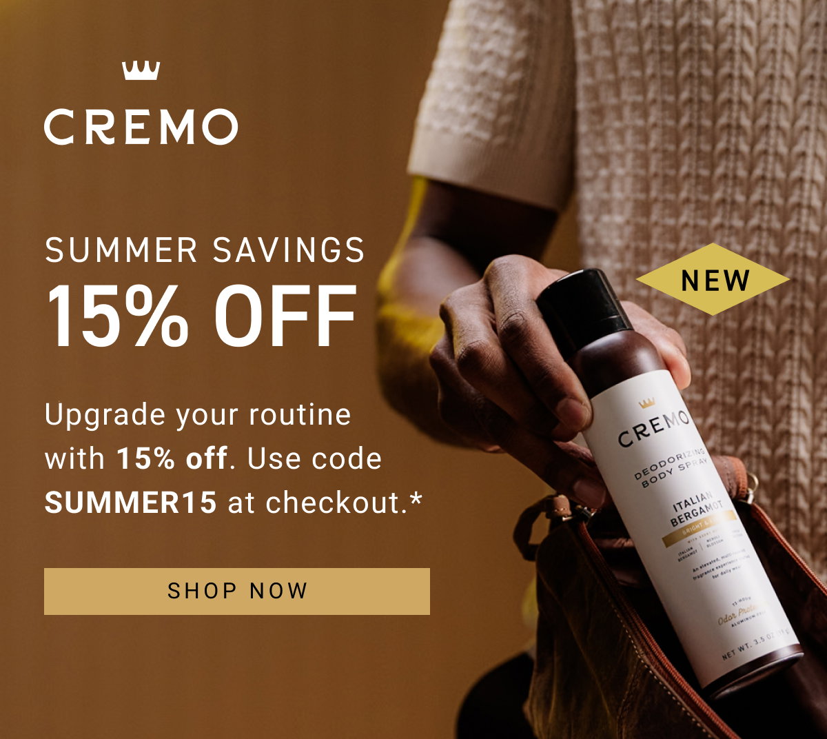 Summer savings: Get 15% off with code SUMMER15