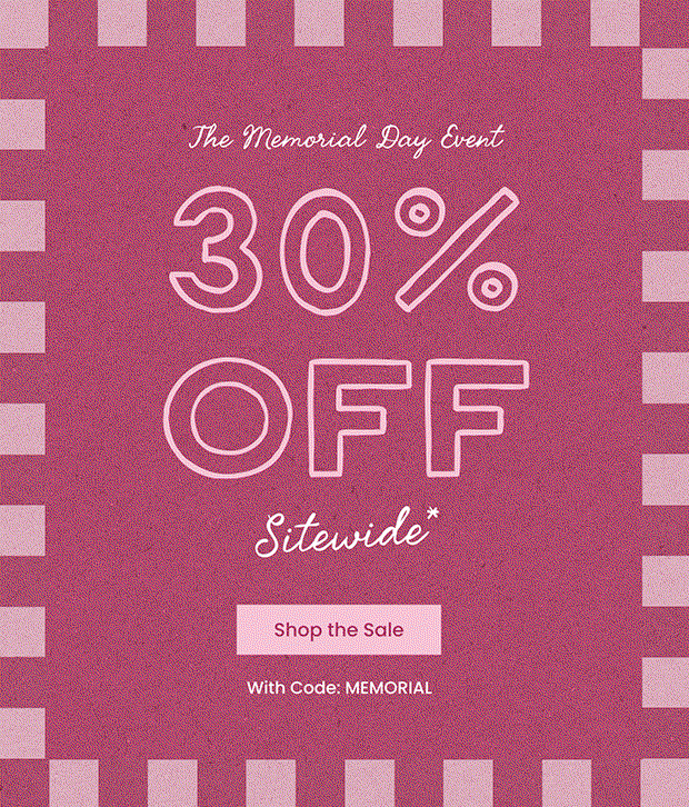 30% OFF SITEWIDE