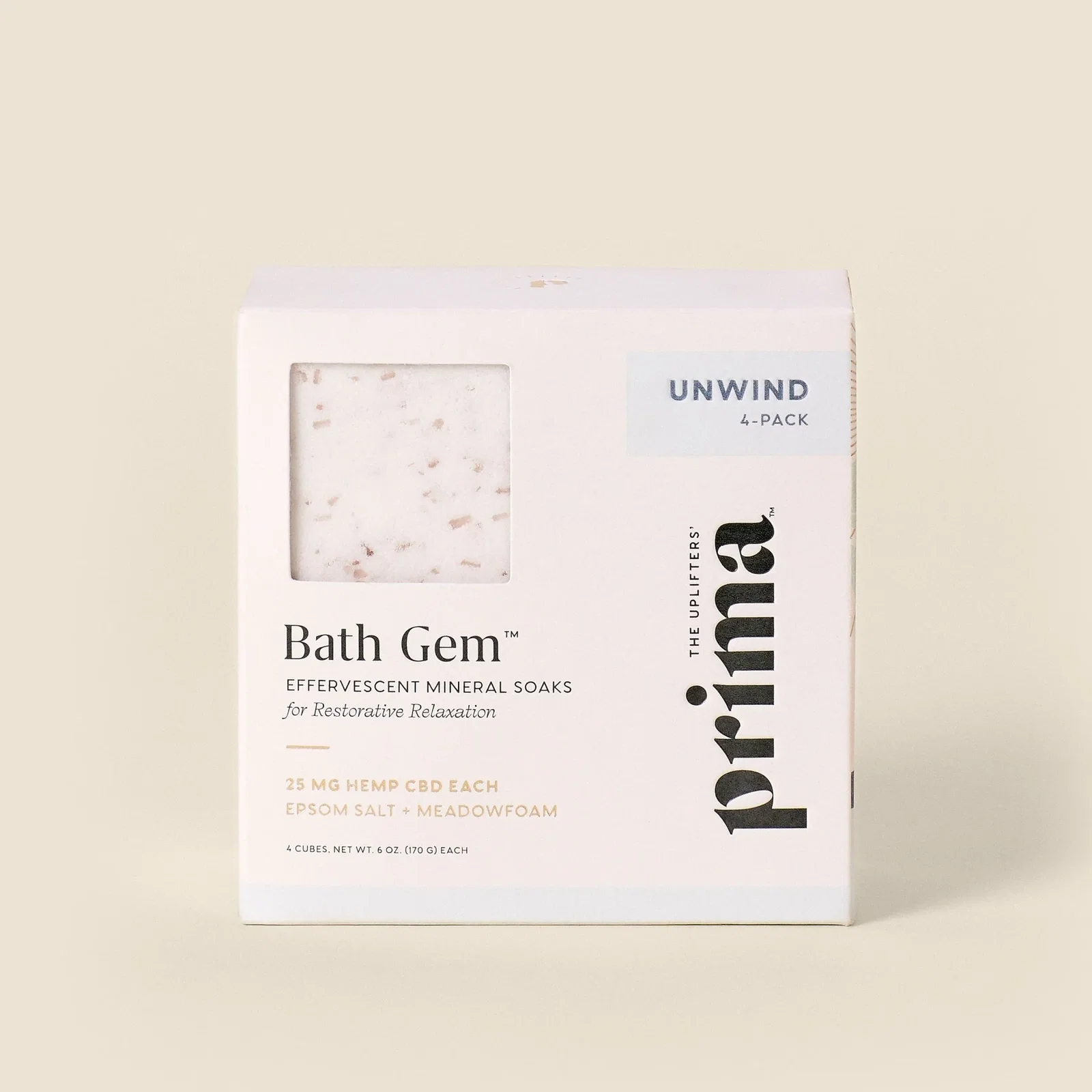 Image of Unwind Bath Gem™ 4-Pack | Moisturizing Bath Soak with Epsom Salt & Magnesium