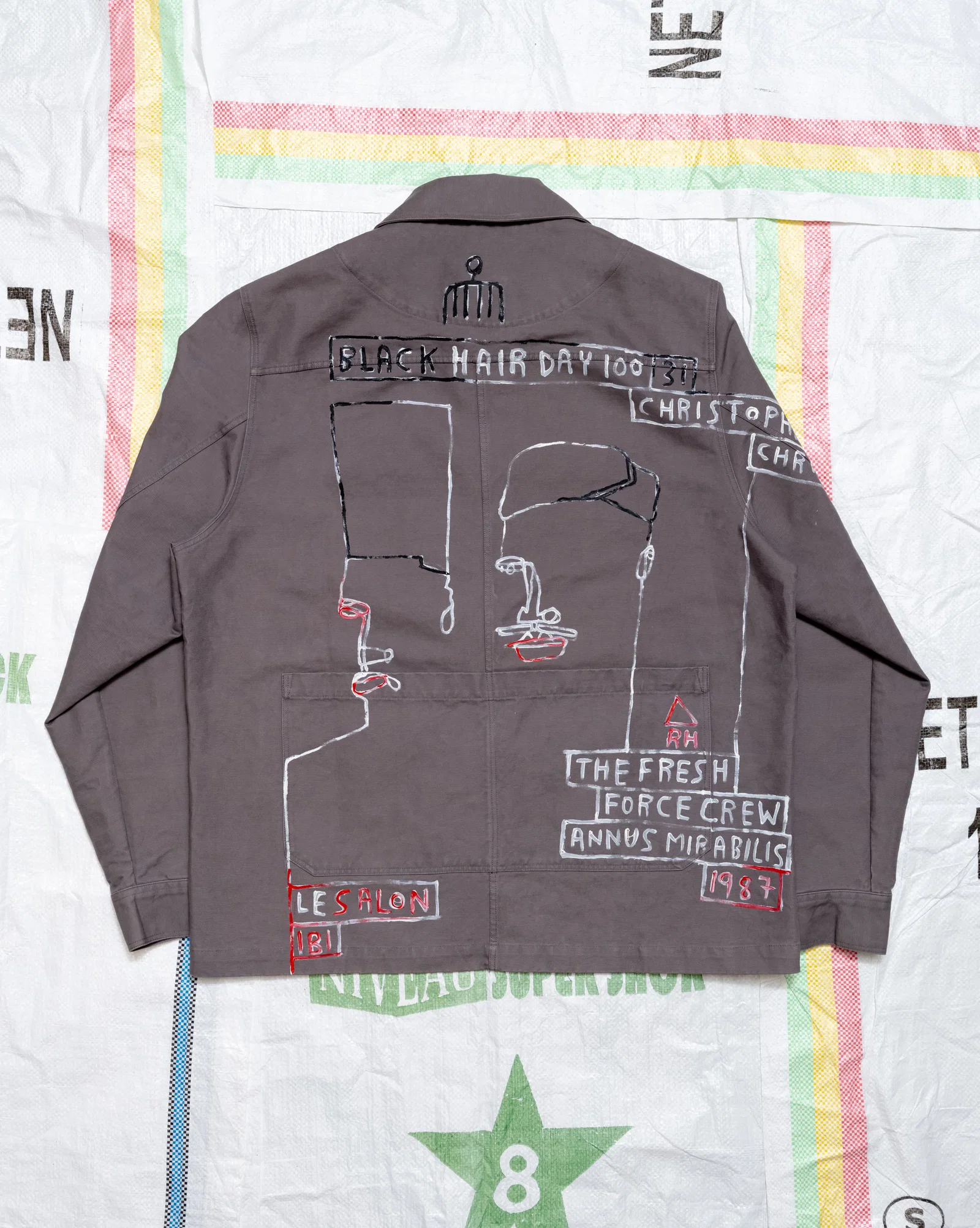 Image of Oliver Spencer x Le Tings Hythe "Fresh Force Crew" Jacket by Andrew Ibi
