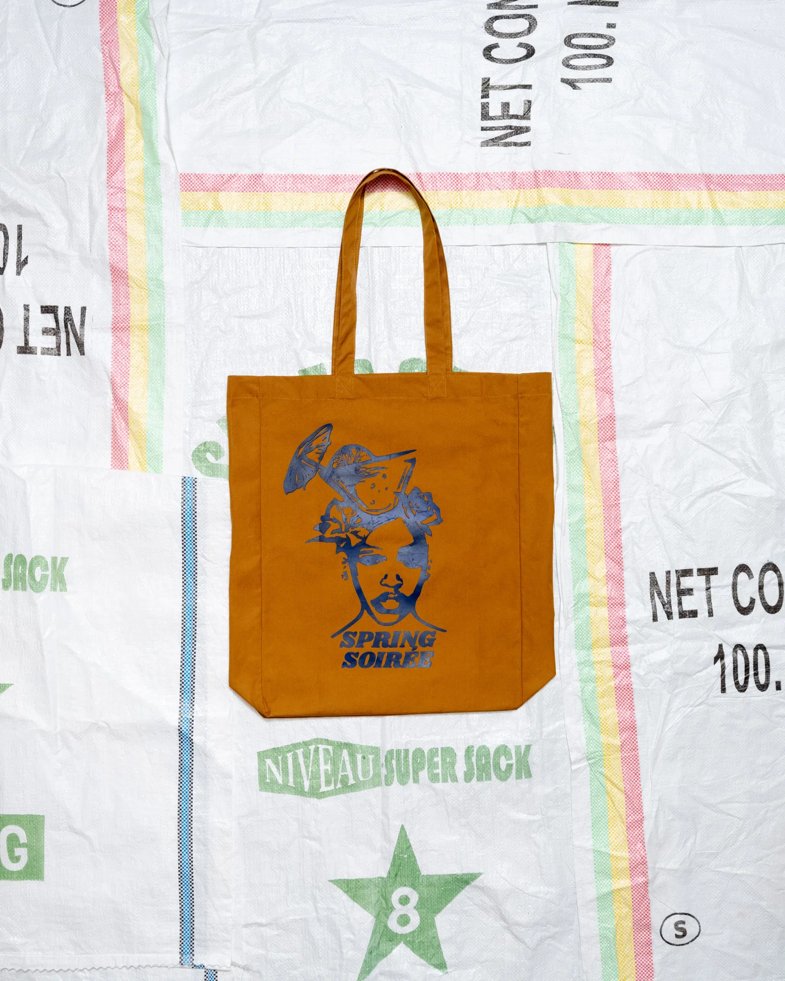 Image of Le Tings Spring Soiree Day Tote Bag Lawford Ochre