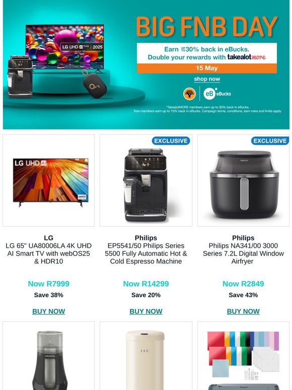 BIG FNB Day deals end at midnight. Don't miss out ⏰ 💰