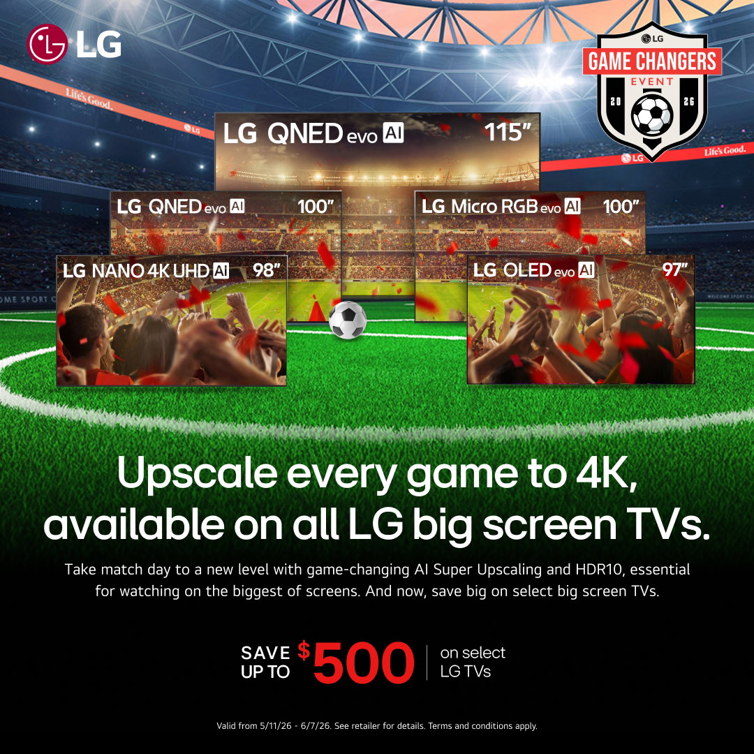 LG World Cup TV Savings