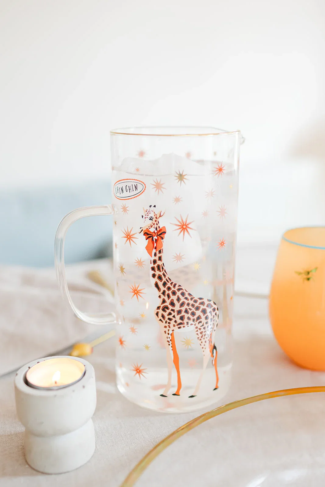 Image of Yvonne Ellen Giraffe Glass Jug