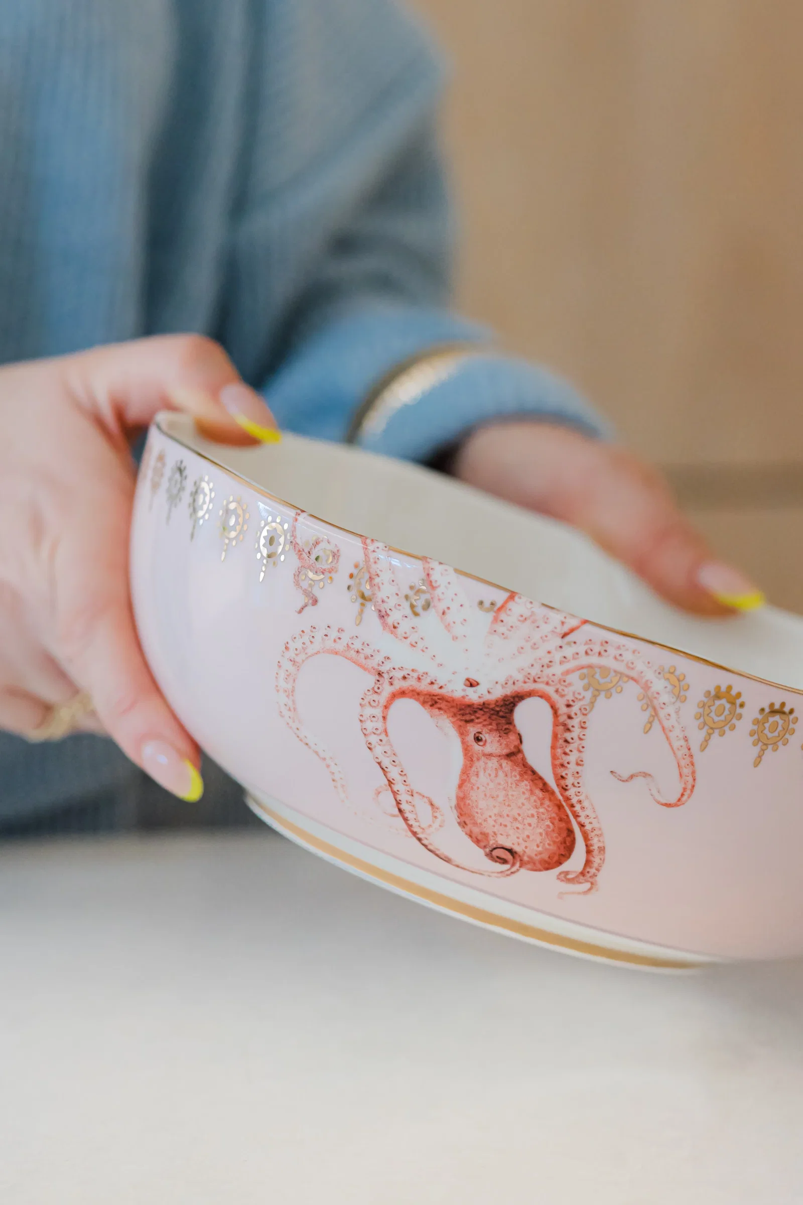 Image of Yvonne Ellen Octopus Serving Bowl