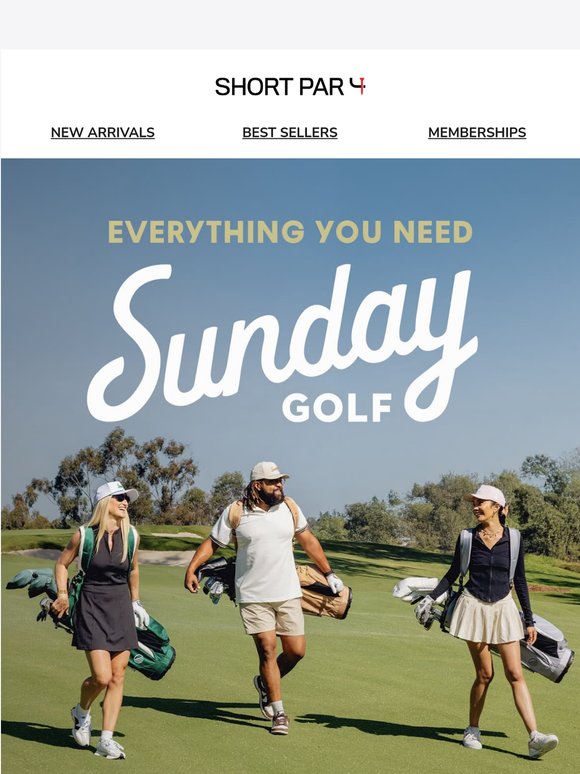 New Sunday Golf Gear, Built for Easy Rounds