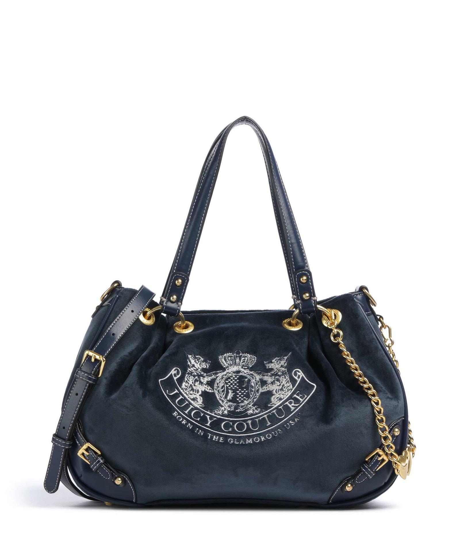 Juicy Couture Twig Narrative Velvet M Hobo bag velvet fabric