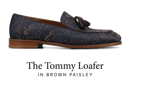 The Tommy Loafer in Brown Paisley