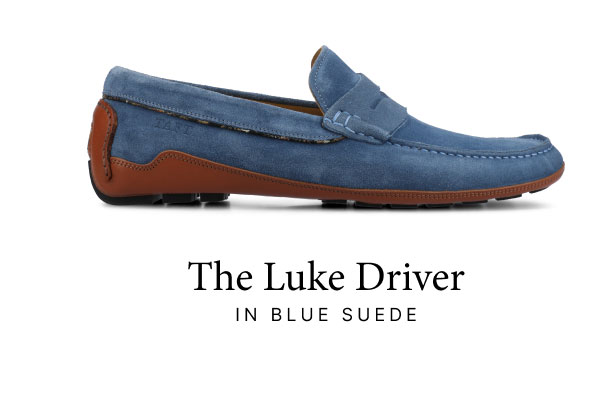 The Luke Driver in Blue Suede