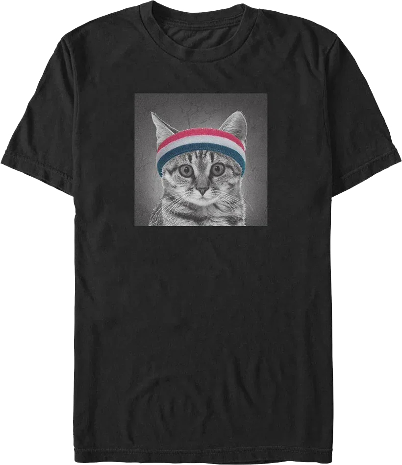 Headband Cat T-Shirt