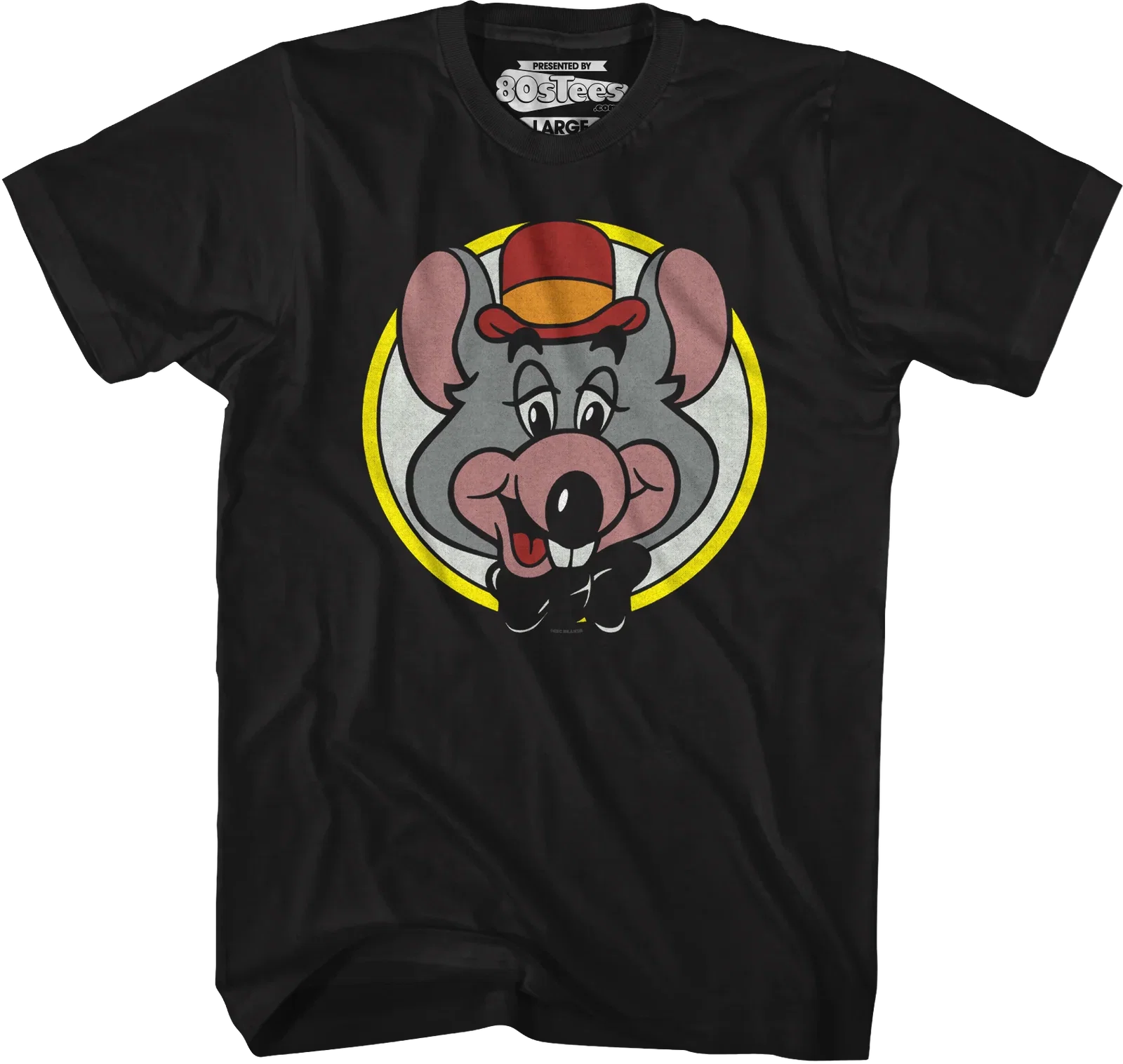 Close Up Circle Chuck E. Cheese T-Shirt