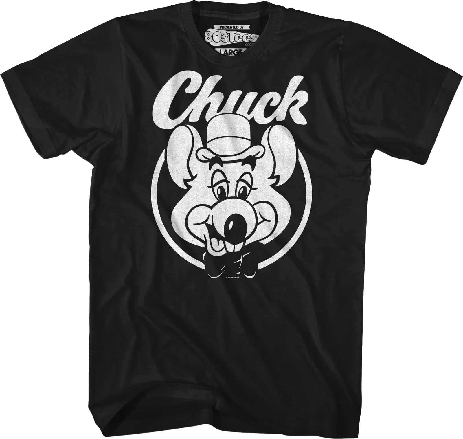 Black & White Circle Chuck E. Cheese T-Shirt