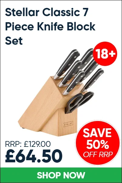 Stellar Classic 7 Piece Knife Block Set