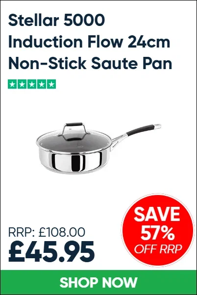 Stellar 5000 Induction Flow 24cm Non-Stick Saute Pan