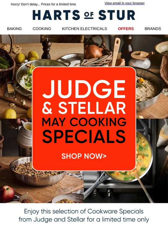 Judge & Stellar May Cooking Specials