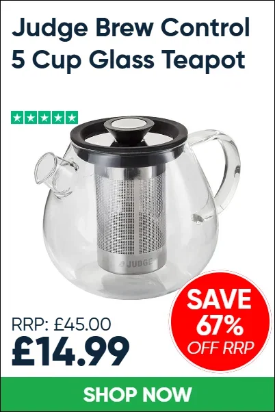 Judge Brew Control 5 Cup Glass Teapot