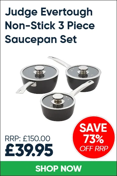 Judge Evertough Non-Stick 3 Piece Saucepan Set