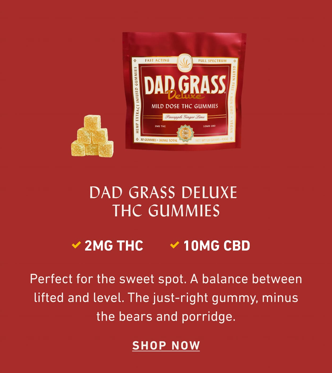 Dad Grass Deluxe  THC Gummies