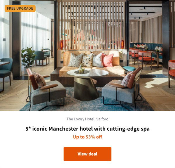5* iconic Manchester hotel with cutting-edge spa
