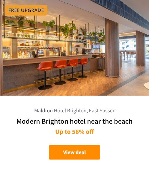 Modern Brighton hotel near the beach