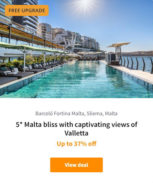 5* Malta bliss with captivating views of Valletta