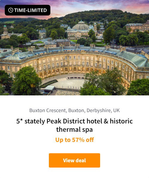 5* stately Peak District hotel &amp; historic thermal spa