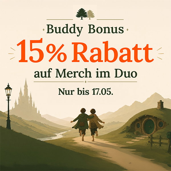 Buddy Bonus - 15% Rabatt auf Merch im Duo - Nur bis 17.05.