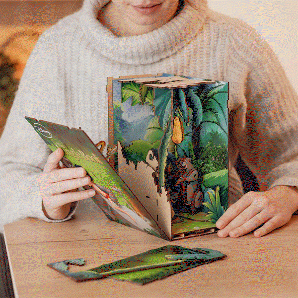 Disney - Das Dschungelbuch Book Nook Modell Bausatz Holz