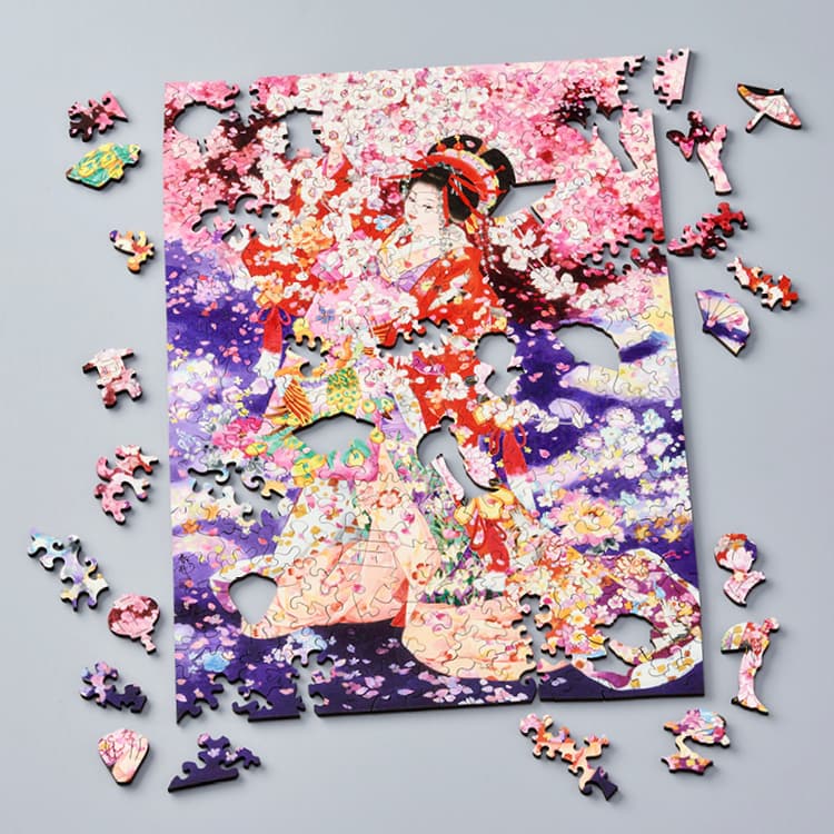 Hanafubuki - Free Form Puzzle Cut