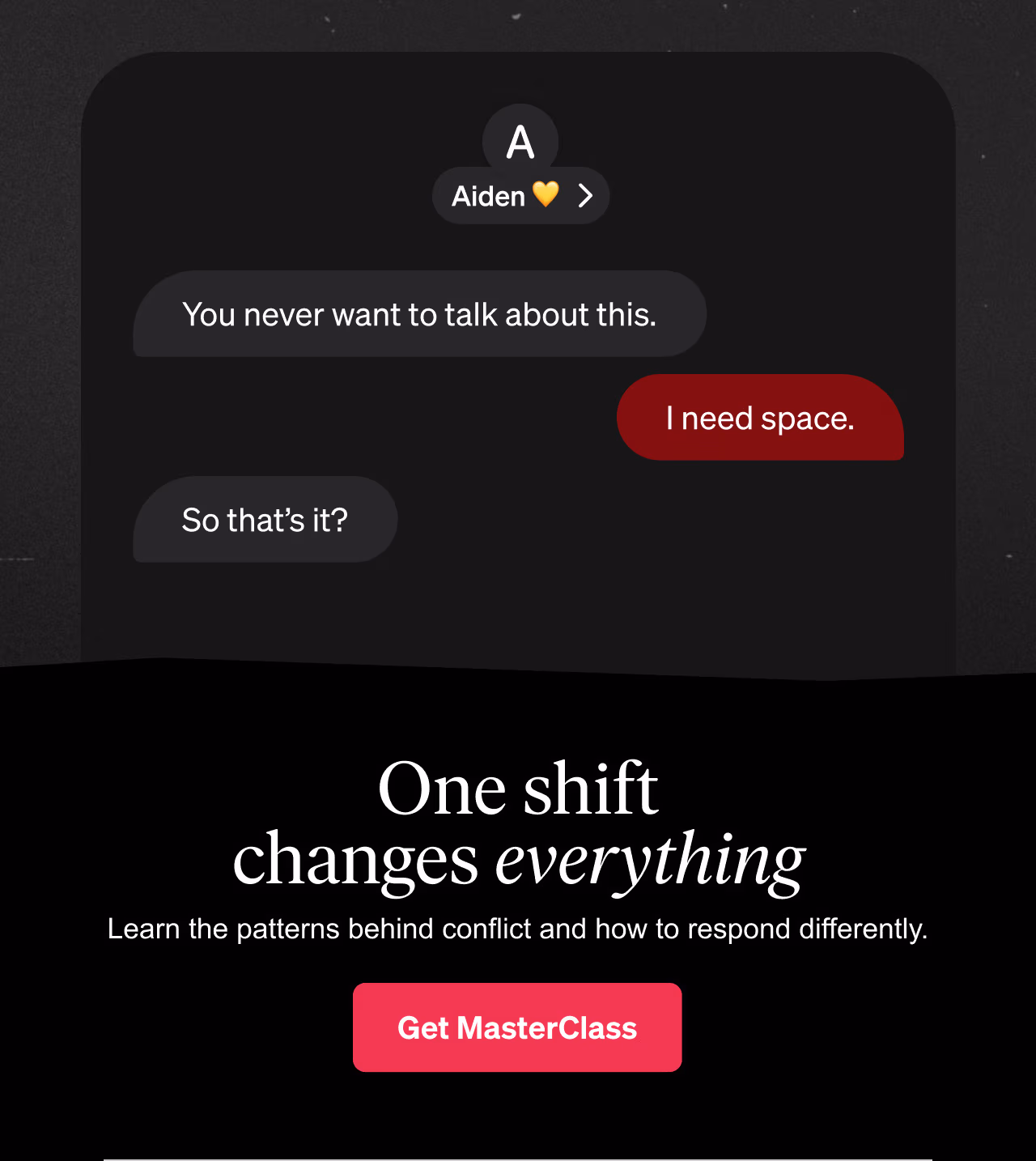 One shift changes everything. Stop the pattern.