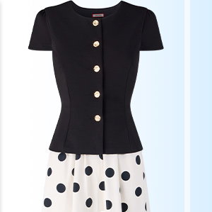 Perfectly Polka Dot Two In One Dress